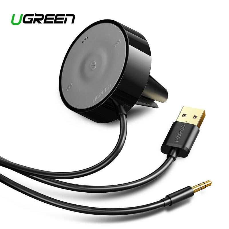 Блютуз адаптер для авто v5.1 HI-FI aptX AUX ресивер приемник Ugreen