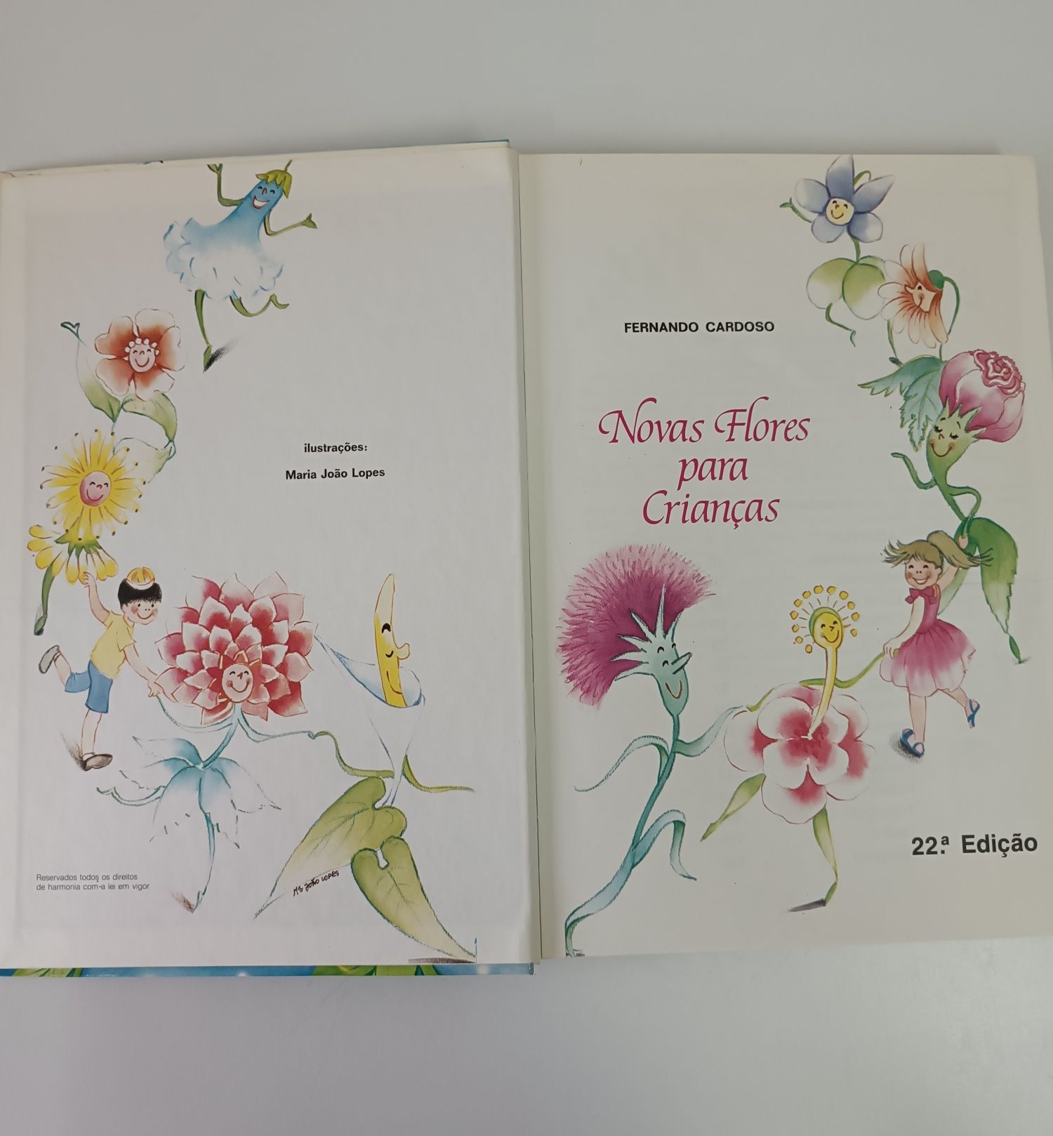 Livro "Novas flores para crianças" Fernando Cardoso