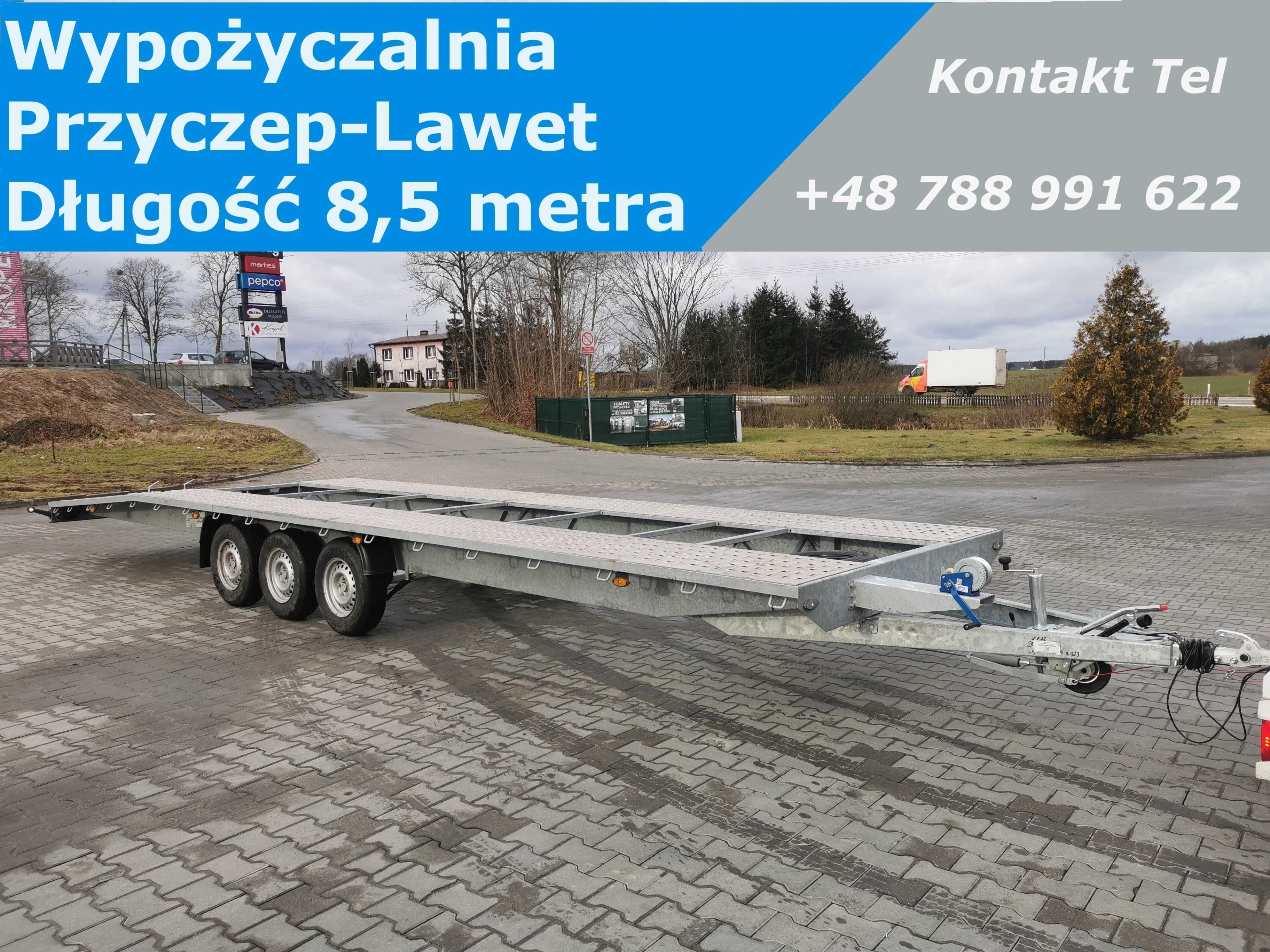 RENT 88 Wypożyczalnia Czersk  Przyczep  Lawet  4m 4,5m 6m 8,5m Nowe