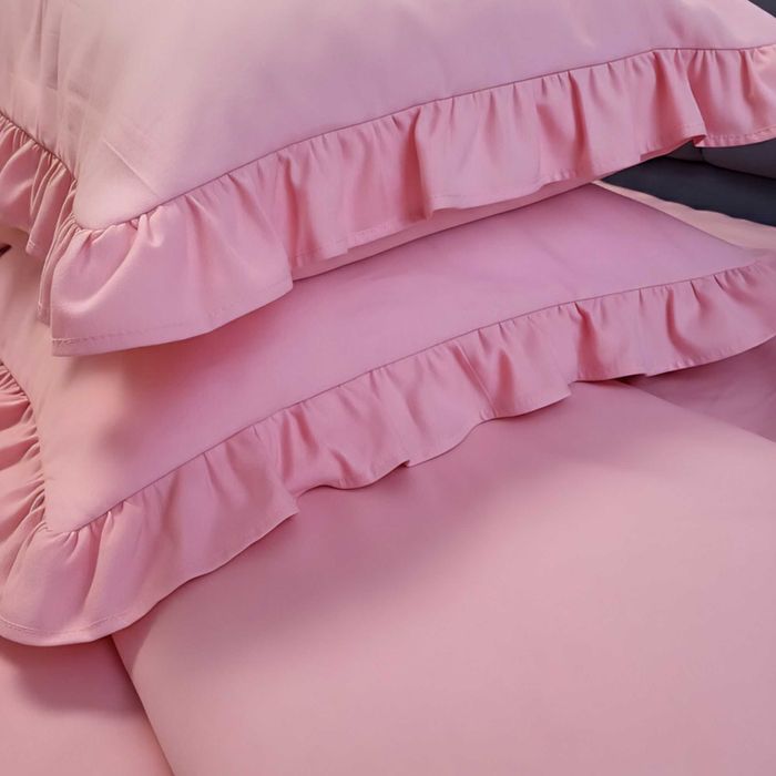 Тепла постільна білизна Фланель 150 г/м2. Колір Рожева Пудра. Байка