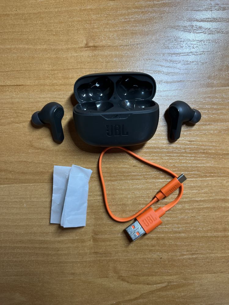Навушники вкладиші бездротові TWS JBL Wave Beam Black