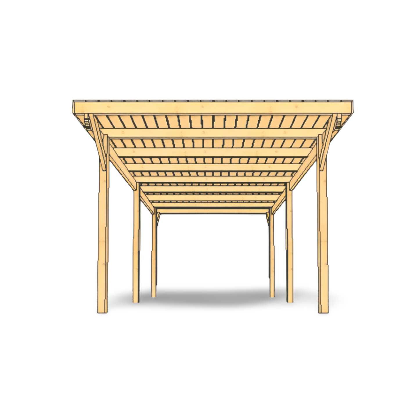 wiata carport 3x5m jednospad