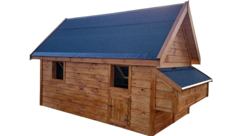 Kurnik dla kur drewniany impregnowany 280cm x 150cm x 220cm wys