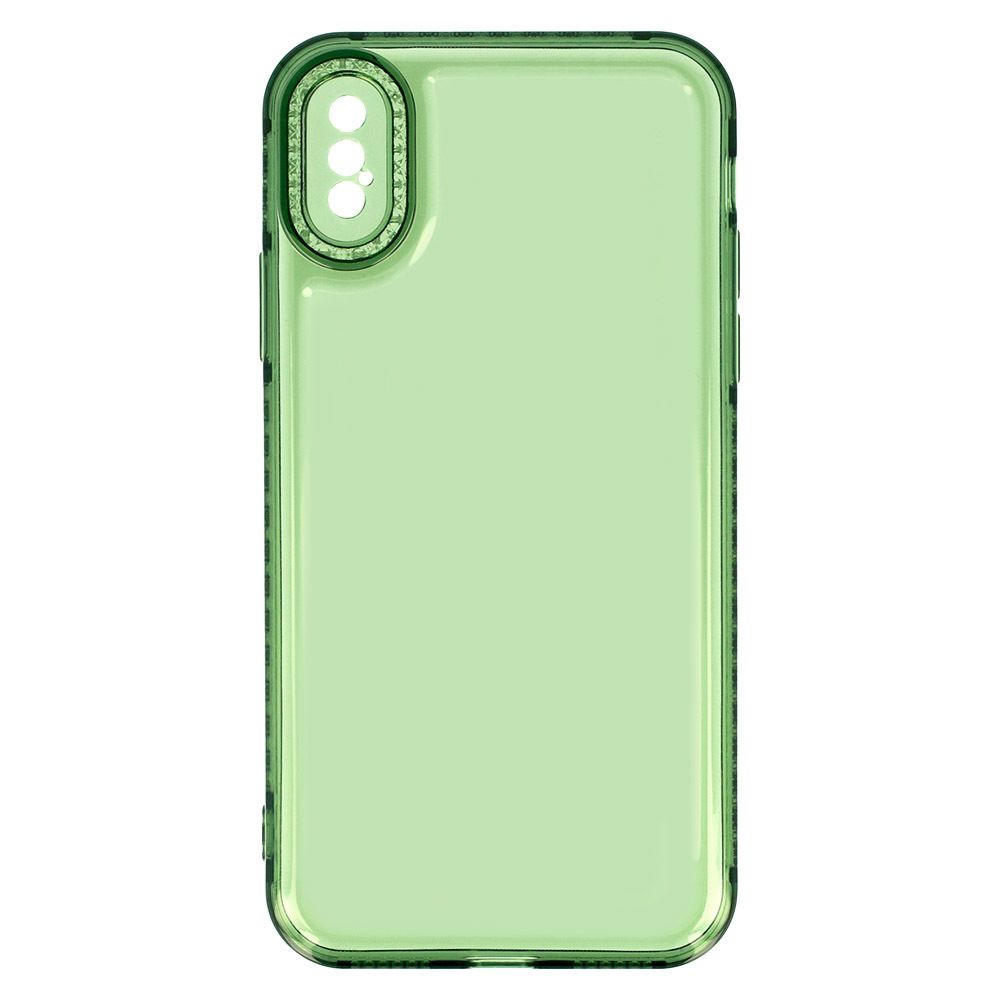 Crystal Diamond 2Mm Case Do Iphone X/Xs Przezroczysty Zielony