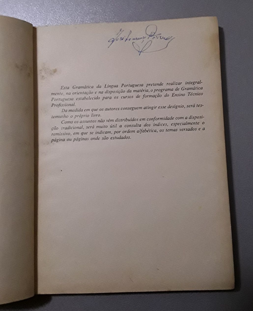 Gramática da Lingua Portuguesa, 3a edição corrigida e aumentada