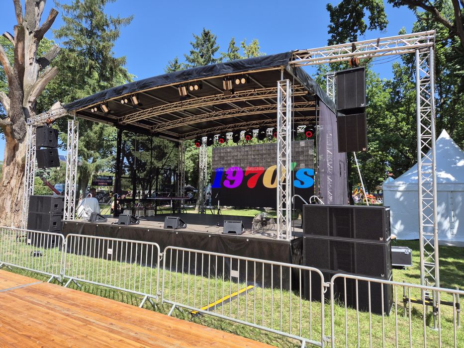 Scena 10x8 , 8x6 mobilna agregaty prądotwórcze