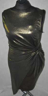 Elastyczna złota sukienka Jane Norman 42