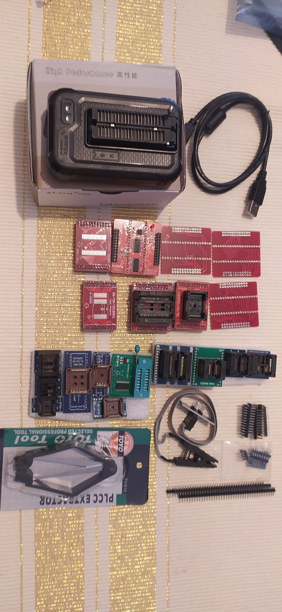 Programador MiniPro T48 ( TL866 - 3G ) + 24 acessórios