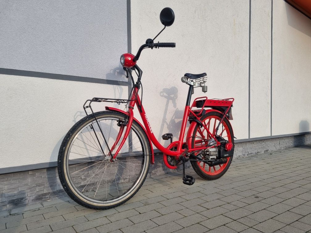 Sachs 301 e-start Herkules rower z napędem spalinowym.