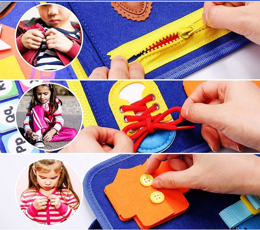 Бізіборд Busy Board Монтессорі для малюків Сенсорна розвиваюча іграшка