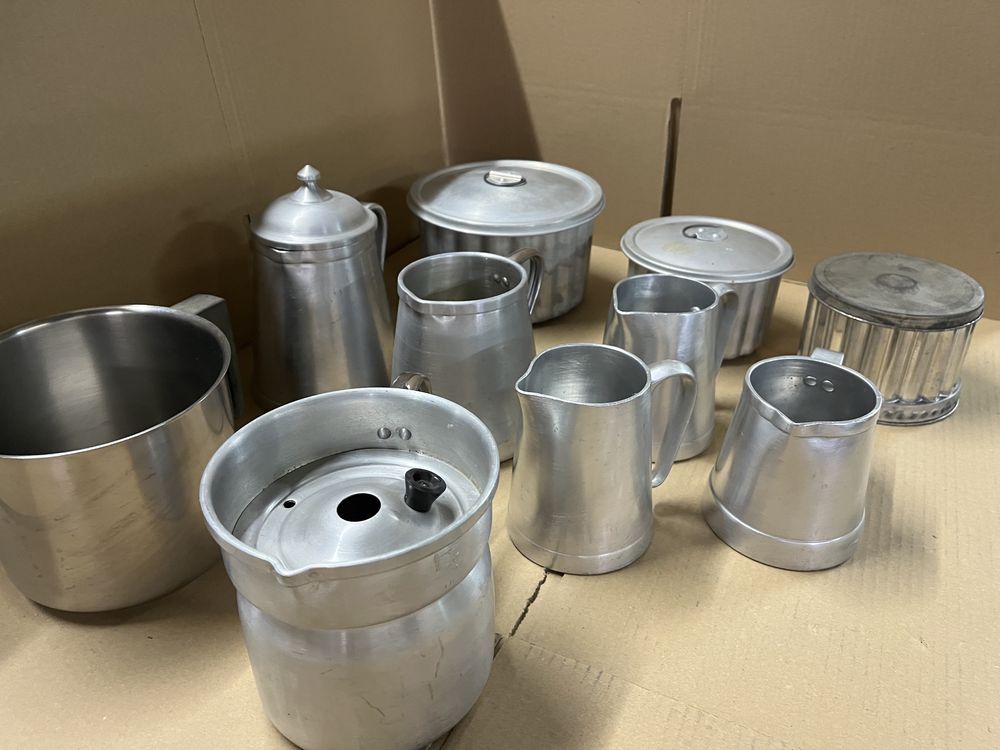 Formas e Fervedores em aluminio conjunto de 10 unidades