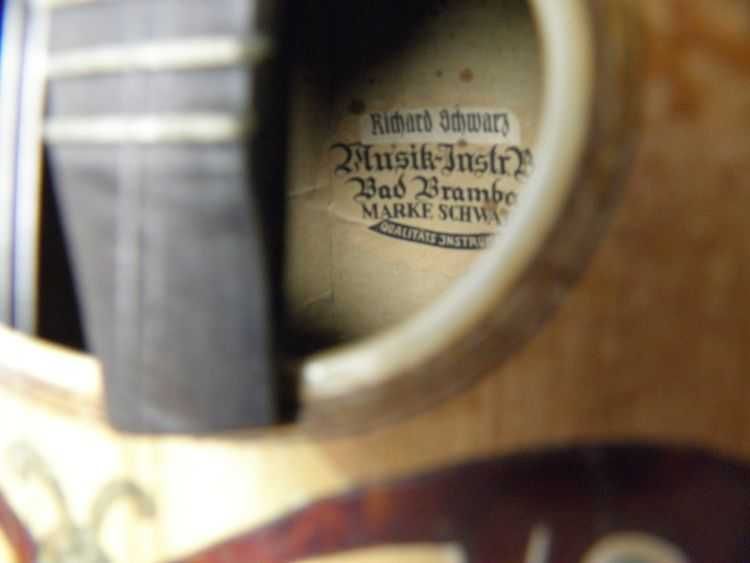 Stara zabytkowa mandolina RICHARD SCHWARTZ retro