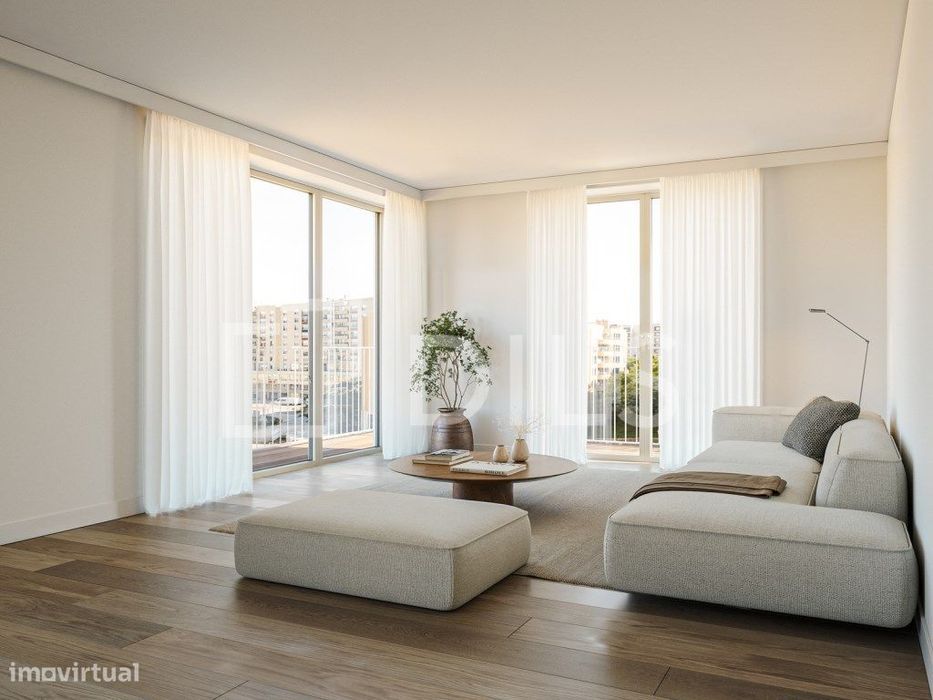 Apartamento T3 com varanda no novo empreendimento no campo Grande