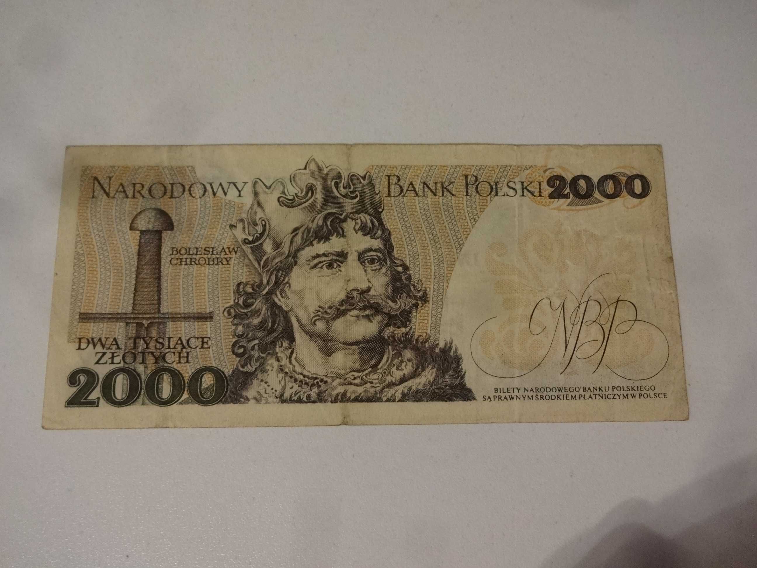 Banknot 2000 zlotych 1979 PRL Seria BE jak na fotki Mieszko Chrobry