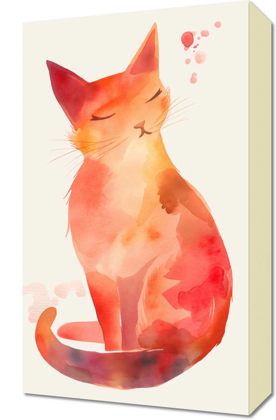 Obraz 30x50cm Akwarelowy Kot
