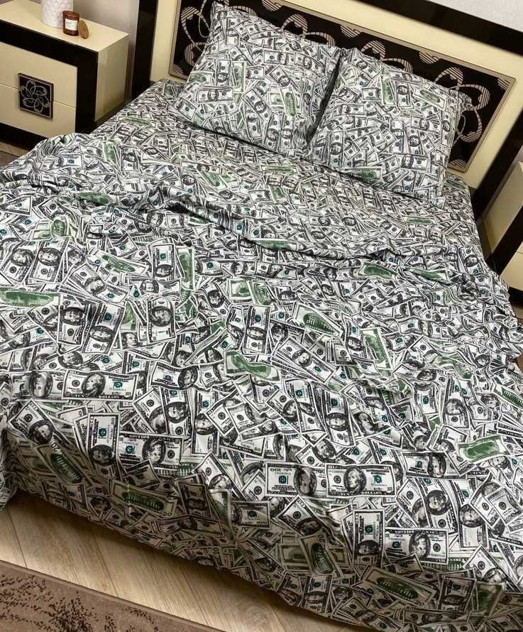 Стильный комплект постельного белья ! Доллары !