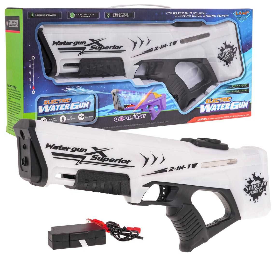 Pistolet Na Wodę z Funkcją Światła kolory ZMI.T-12