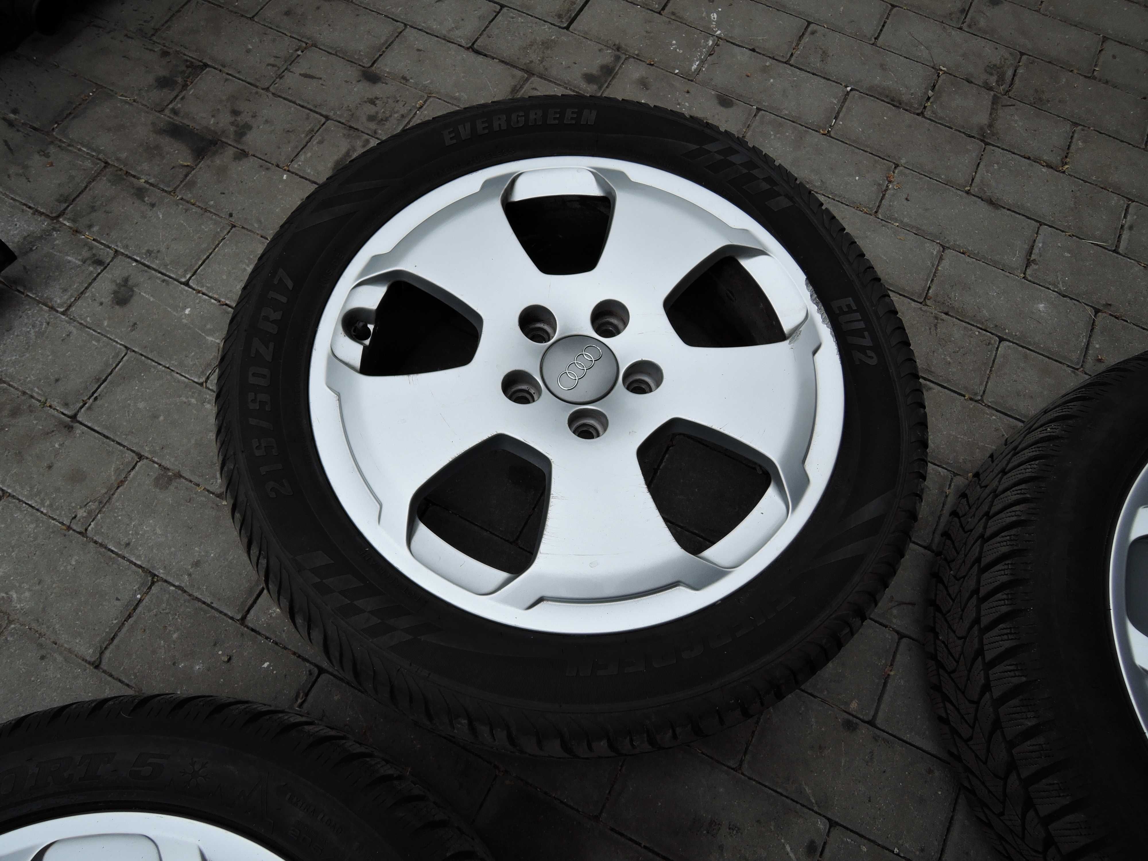 Felgi audi 17 5x112  6 cali et 48  orginał opony zima