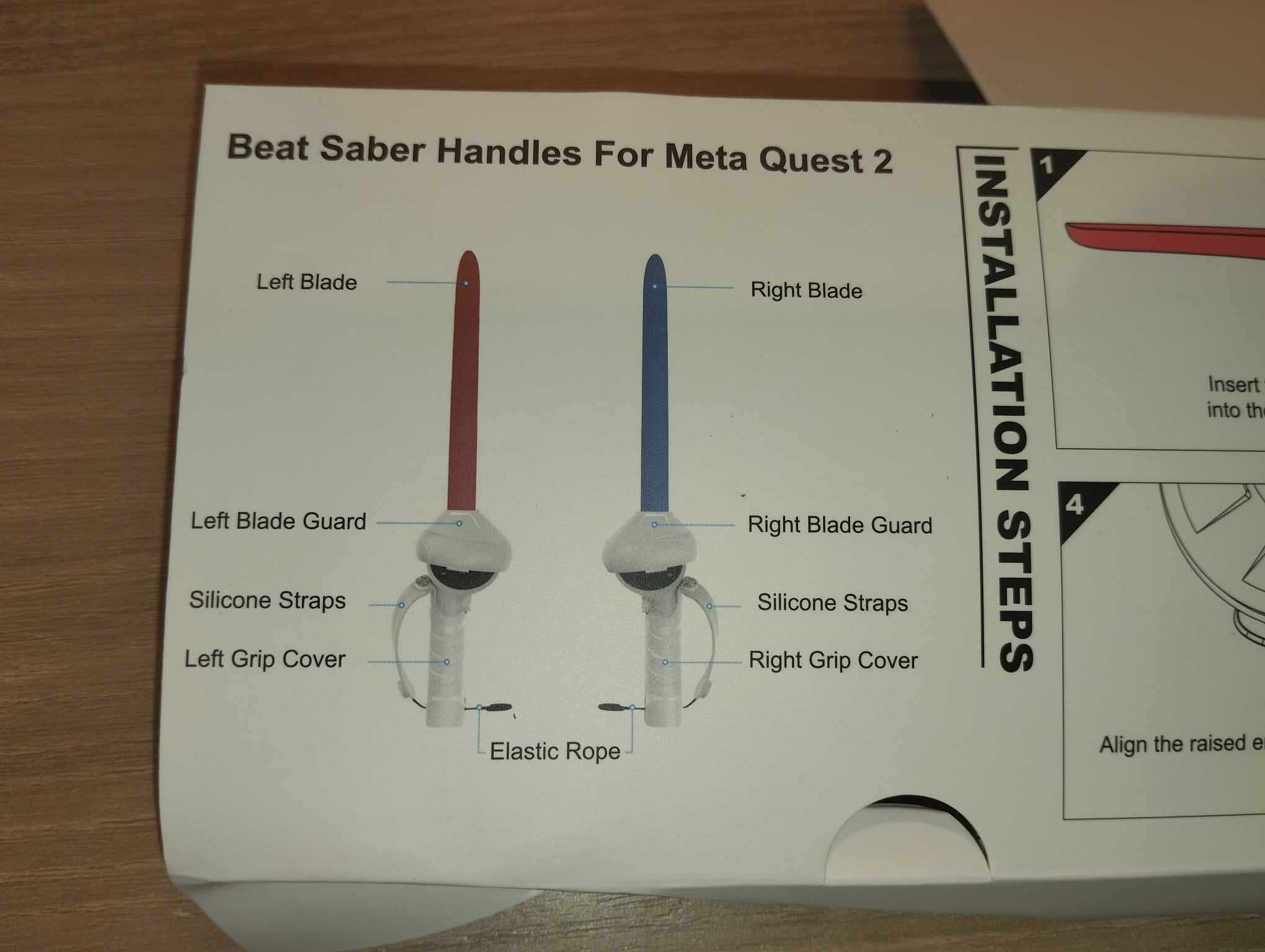 Zestaw - Miecze - 2x Miecz JEDI Saber do Meta Quest 2