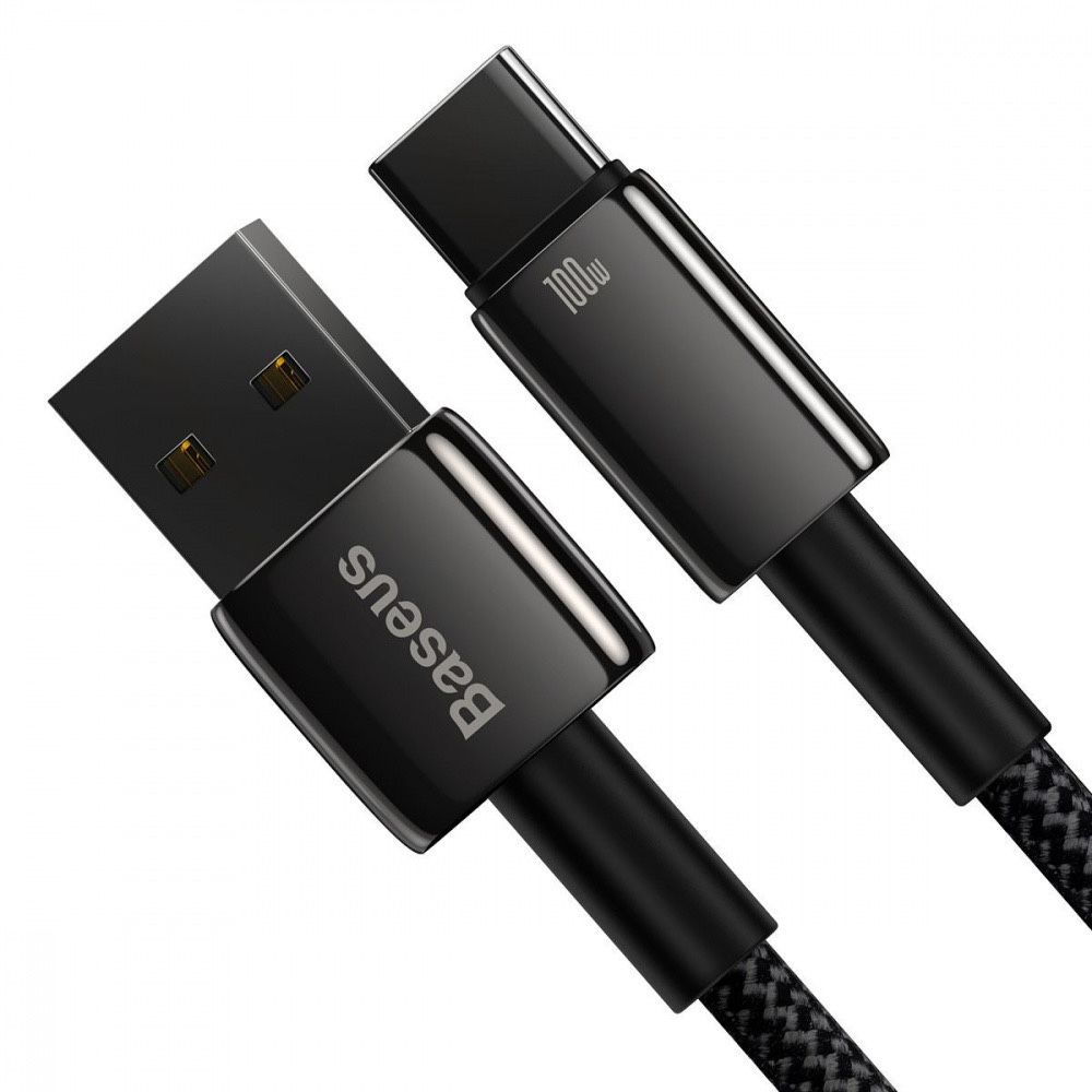 Кабель Baseus Tungsten Gold Fast Charging USB to Type-C 100W (2m)