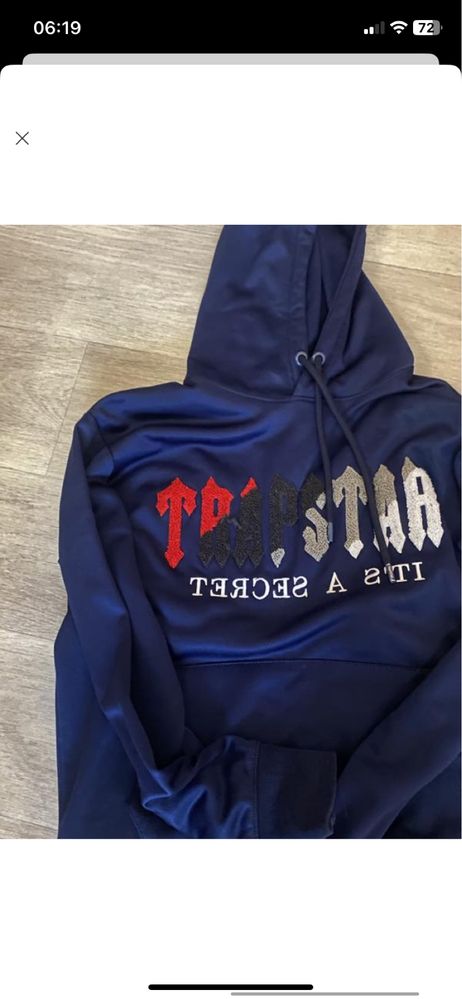 трепстар синий trapstar худак худи