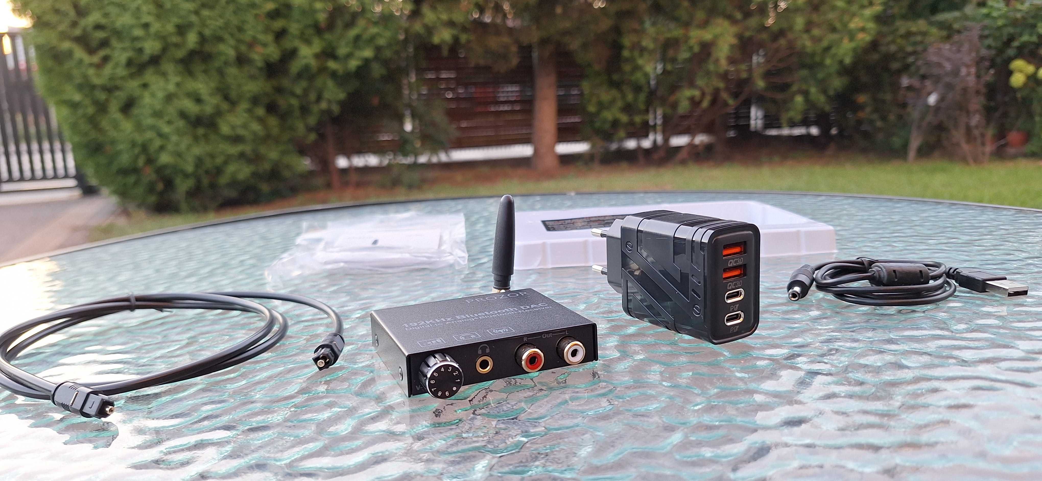 PROZOR Przetwornik Cyfrowo Analogowy DAC z Bluetooth