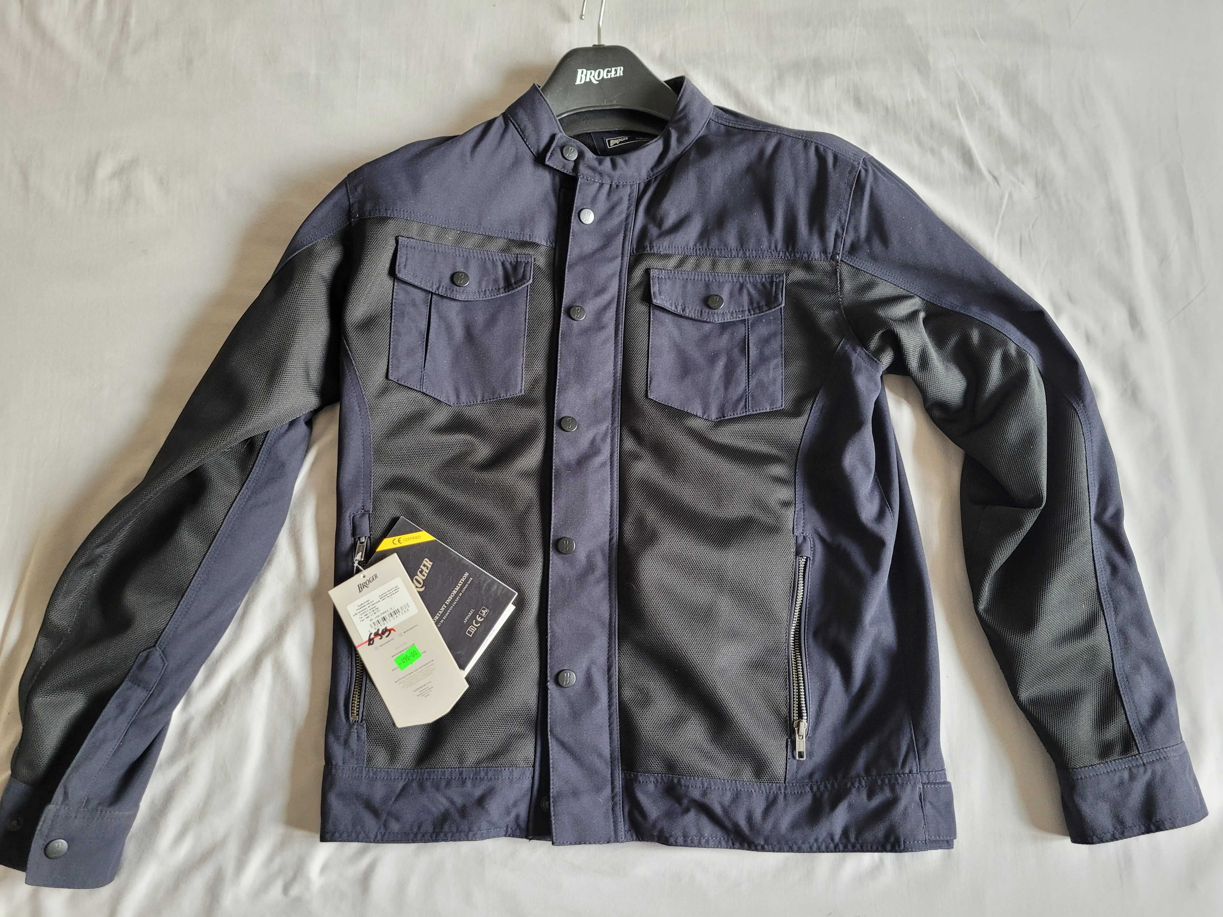 BROGER CALIFORNIA NAVY BLUE tekstylna kurtka motocyklowa męska roz. L