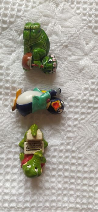 Figurki Kinder stare żółw pingwin krokodyl