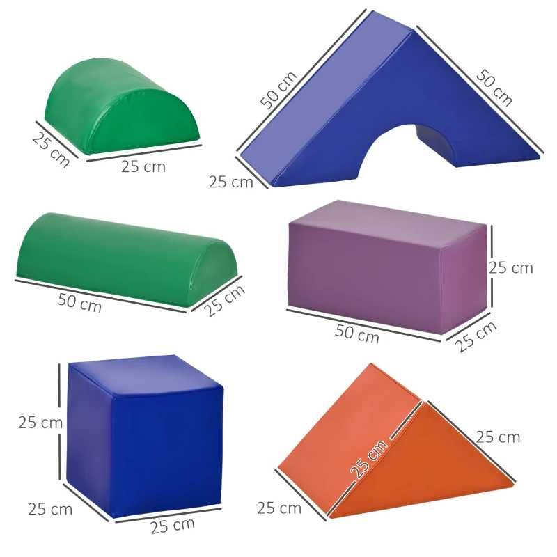 Conjunto de 11 Blocos de Espuma para Crianças 1-3 Anos - Multicor