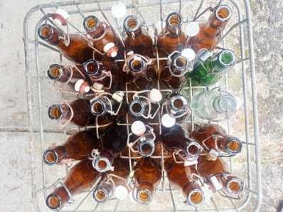 Stare Butelki 0,3 oranżada skrzynka