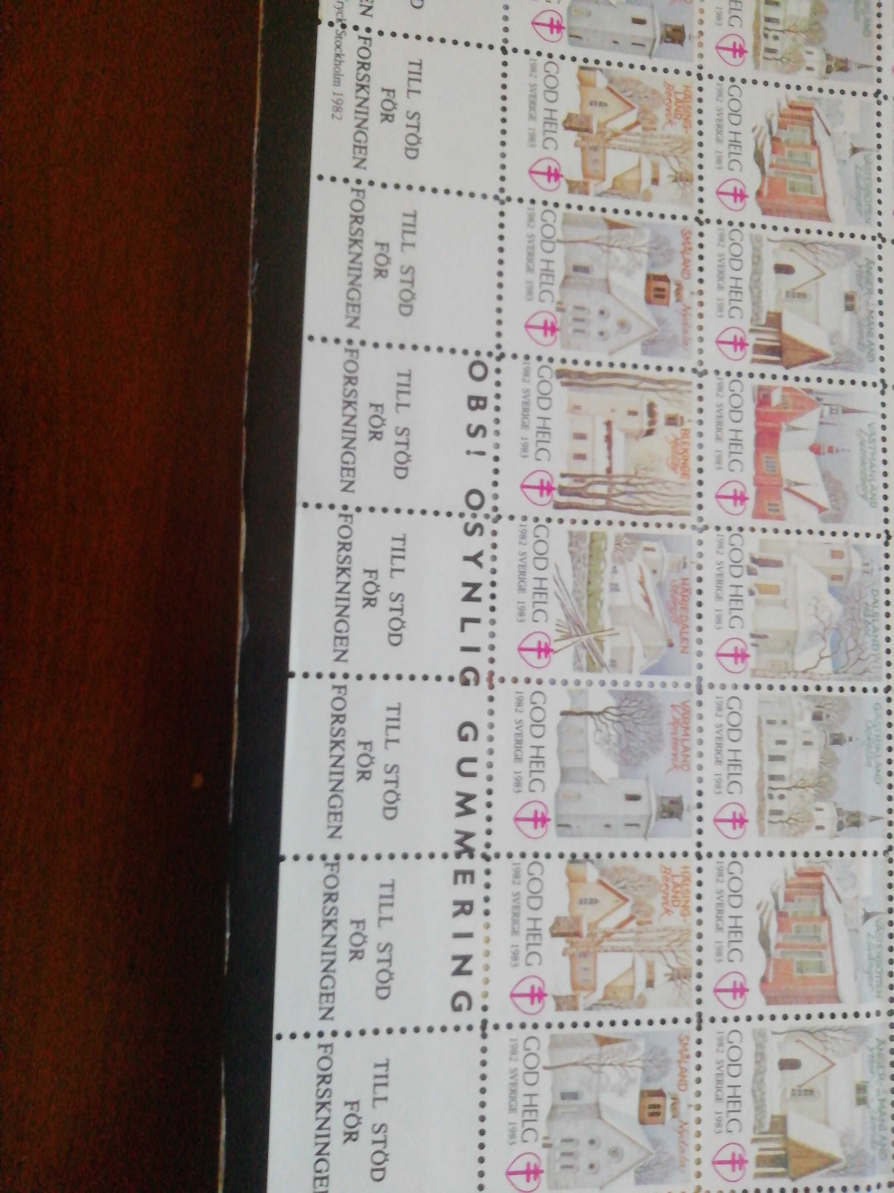 Coleção de selos Suíços