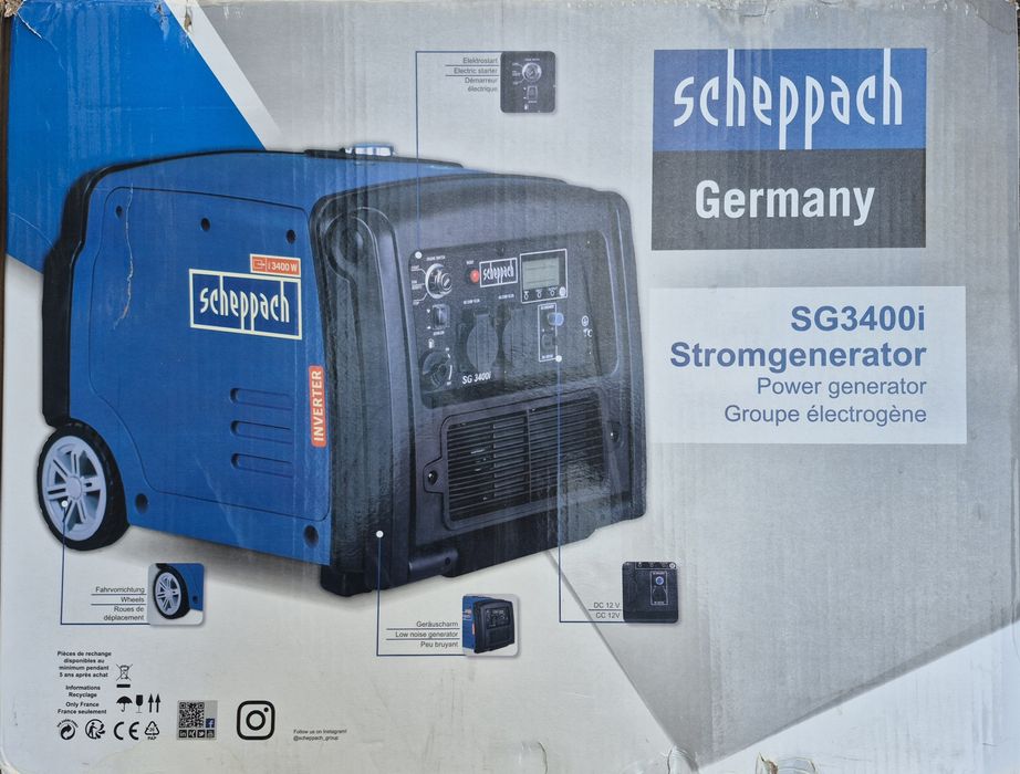 Інверторний генератор Scheppach SG3400i