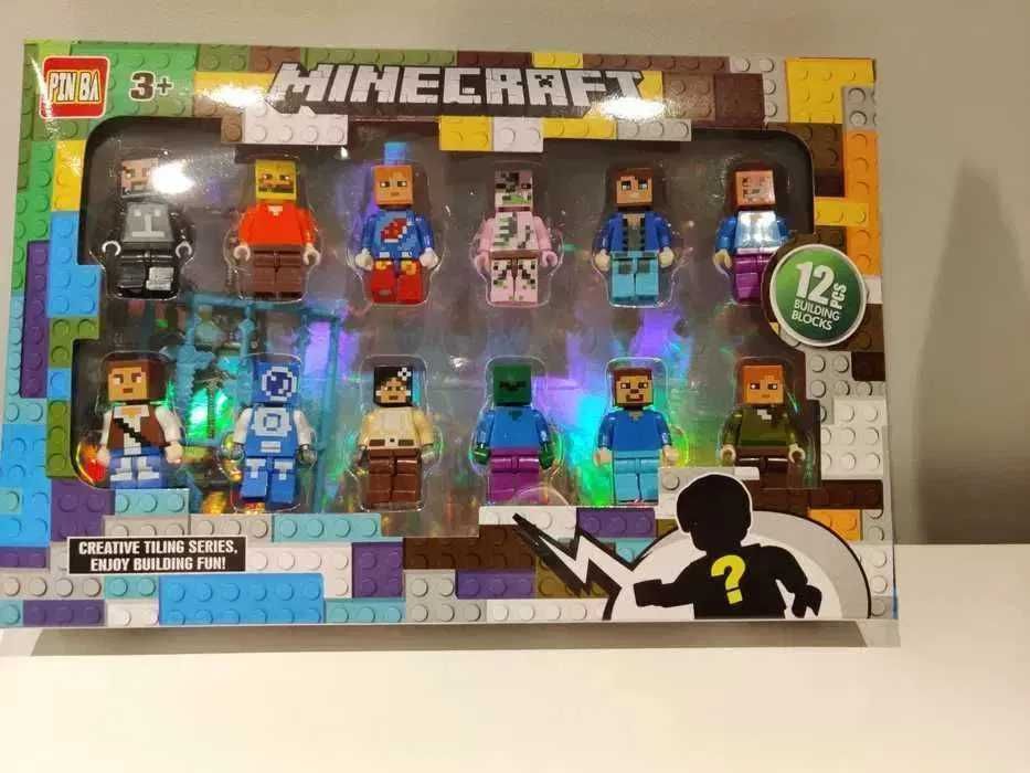 Minecraft Steve Creeper Zestaw 12 Figurek Klocki do Lego- Wys24H