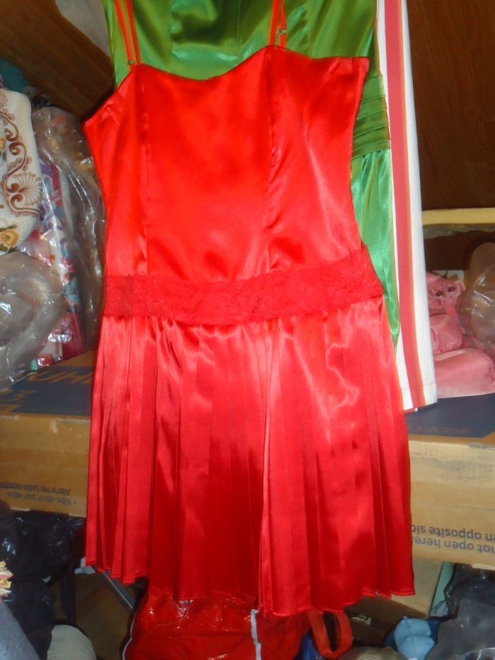 Vestidos Vermelho / Verde