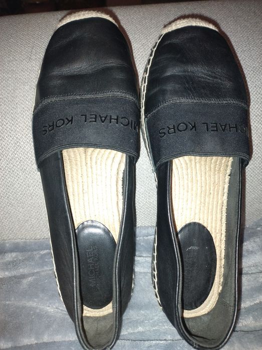 espadryle skórzane