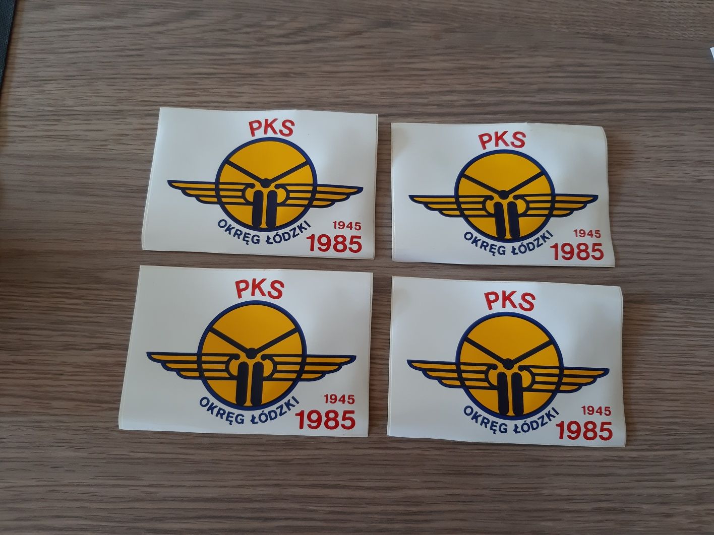 Pks naklejki prl vintage 1985 kolekcja strych okręg łódzki