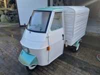 Piaggio Ape 1987 rok, odrestaurowany z gotową zabudową, bez nalewaków