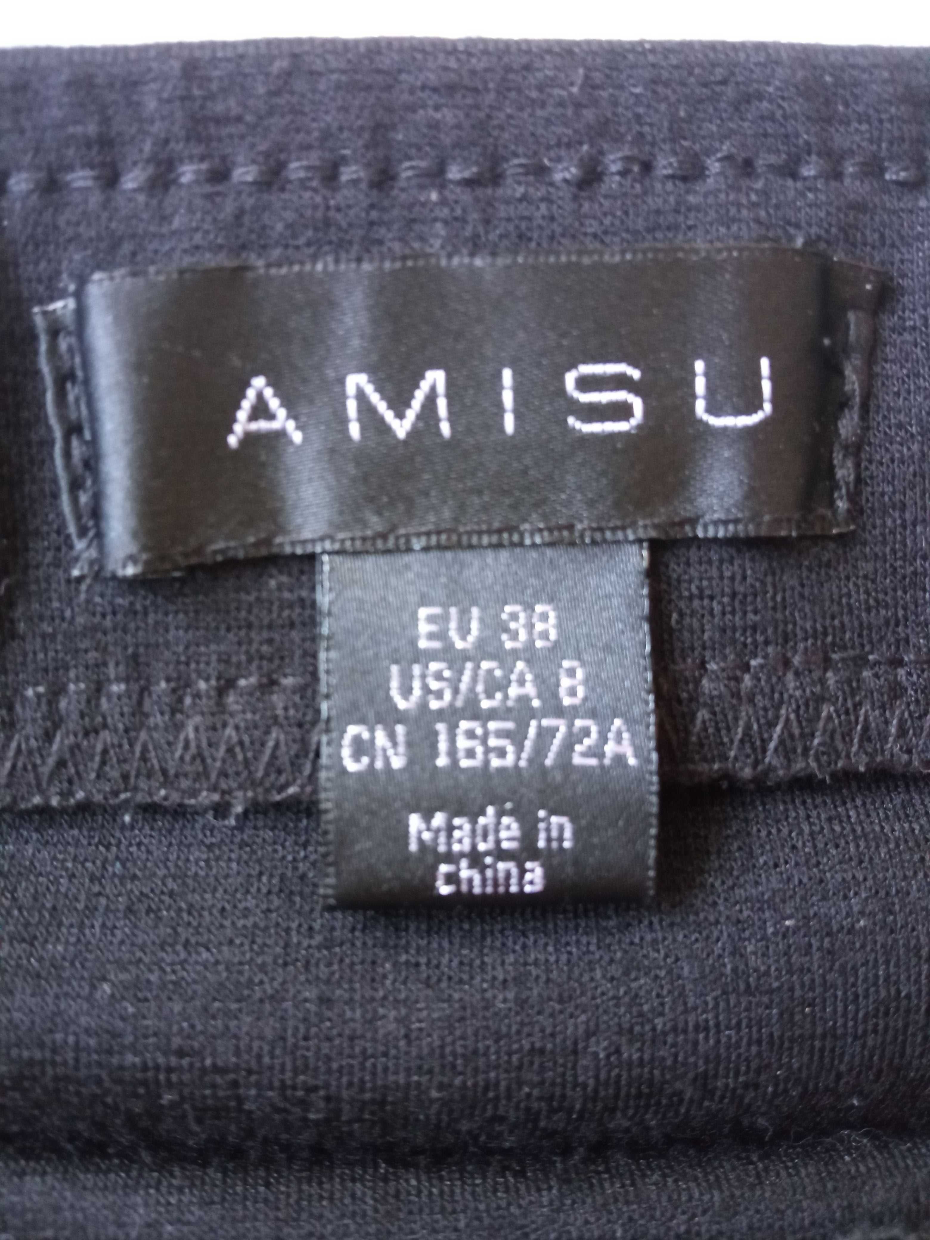 Amisu prosta spódnica czarna r 38 pas 70