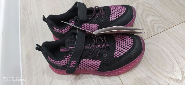 Adidasy sportowe lekkie 33 czarno różowe 21.5 cm