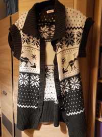 Sweter, Kamizelka damska ORSAY, rozmiar M, motyw świąteczny, zimowy