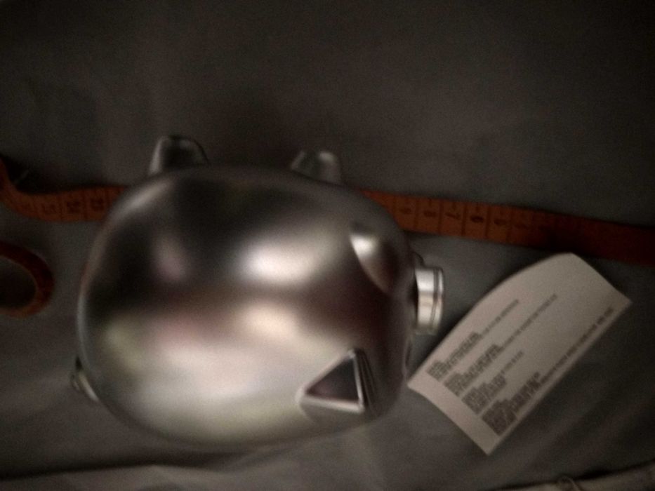 nowa świnka skarbonka srebrna