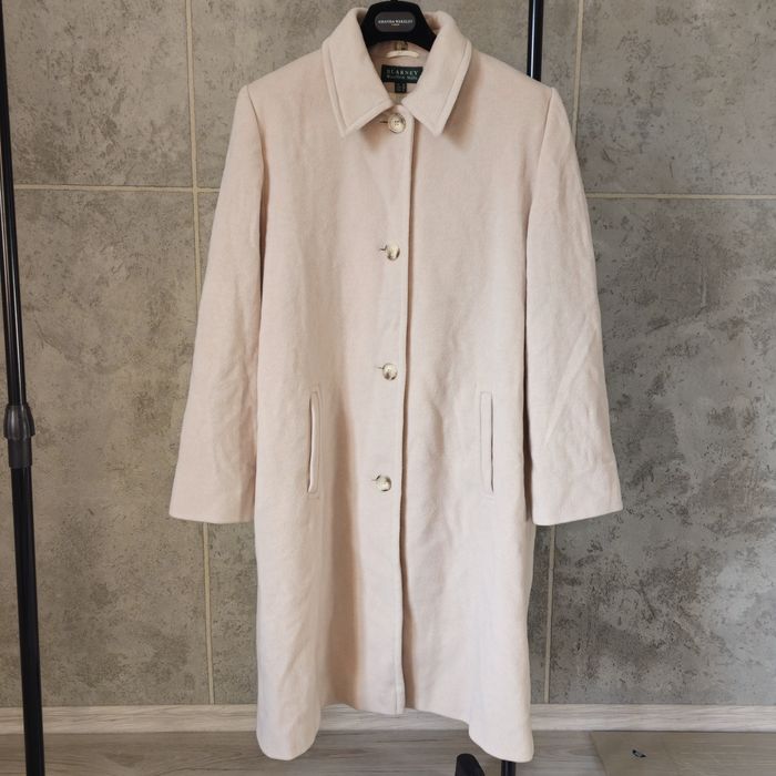 Ciepły klasyczny płaszcz wełniany