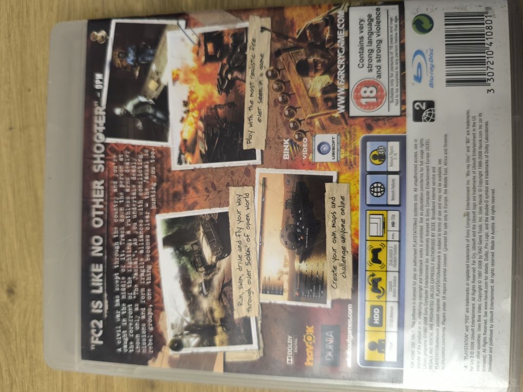 FarCry 2 gra na Playstation 3 stan bardzo dobry