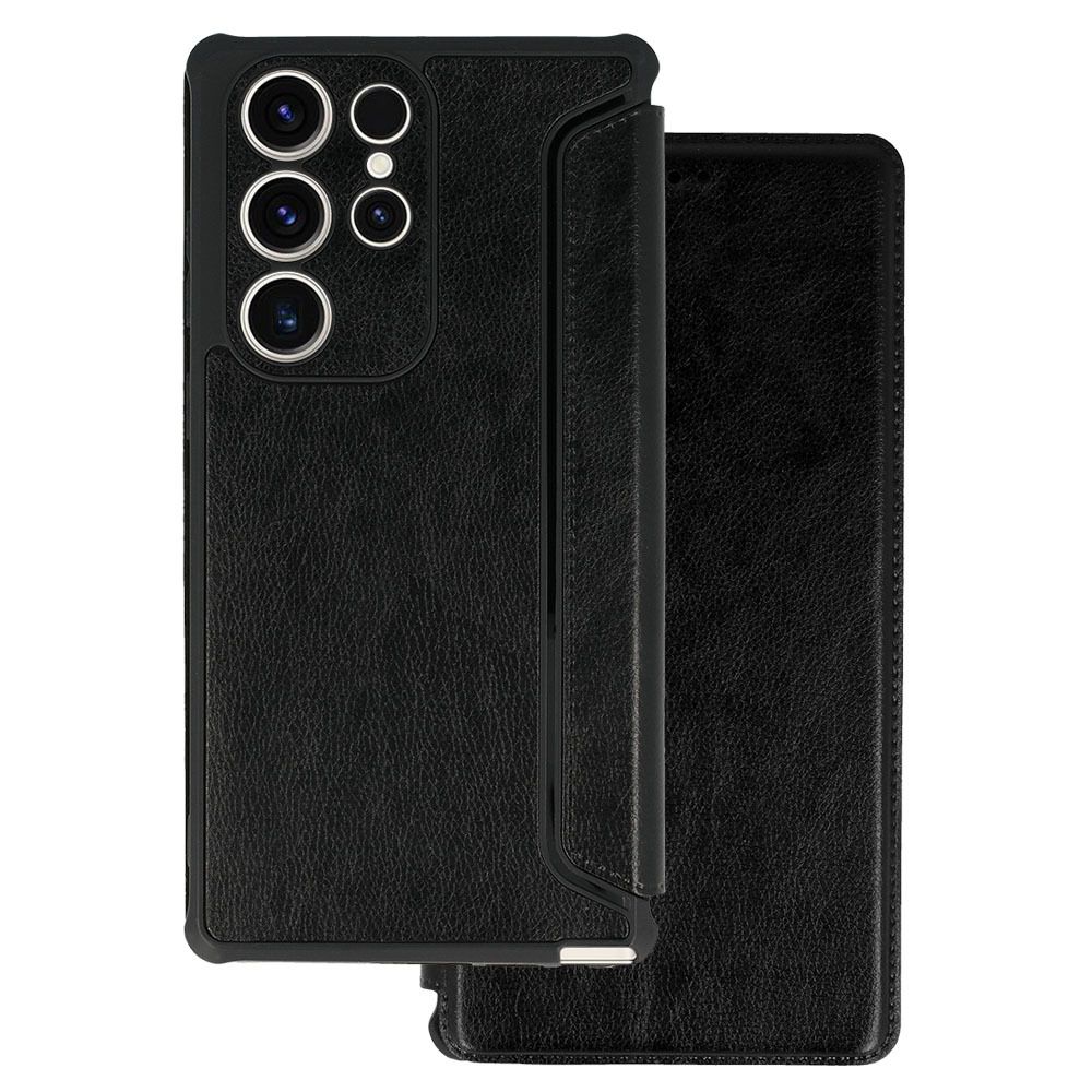 Kabura Razor Leather Book Do Samsung Galaxy S21 Fe Czarna