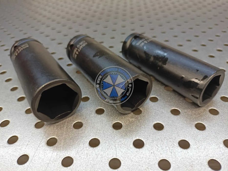Nasadki udarowe 17mm 19mm 21mm komplet nasadek udarowych długich