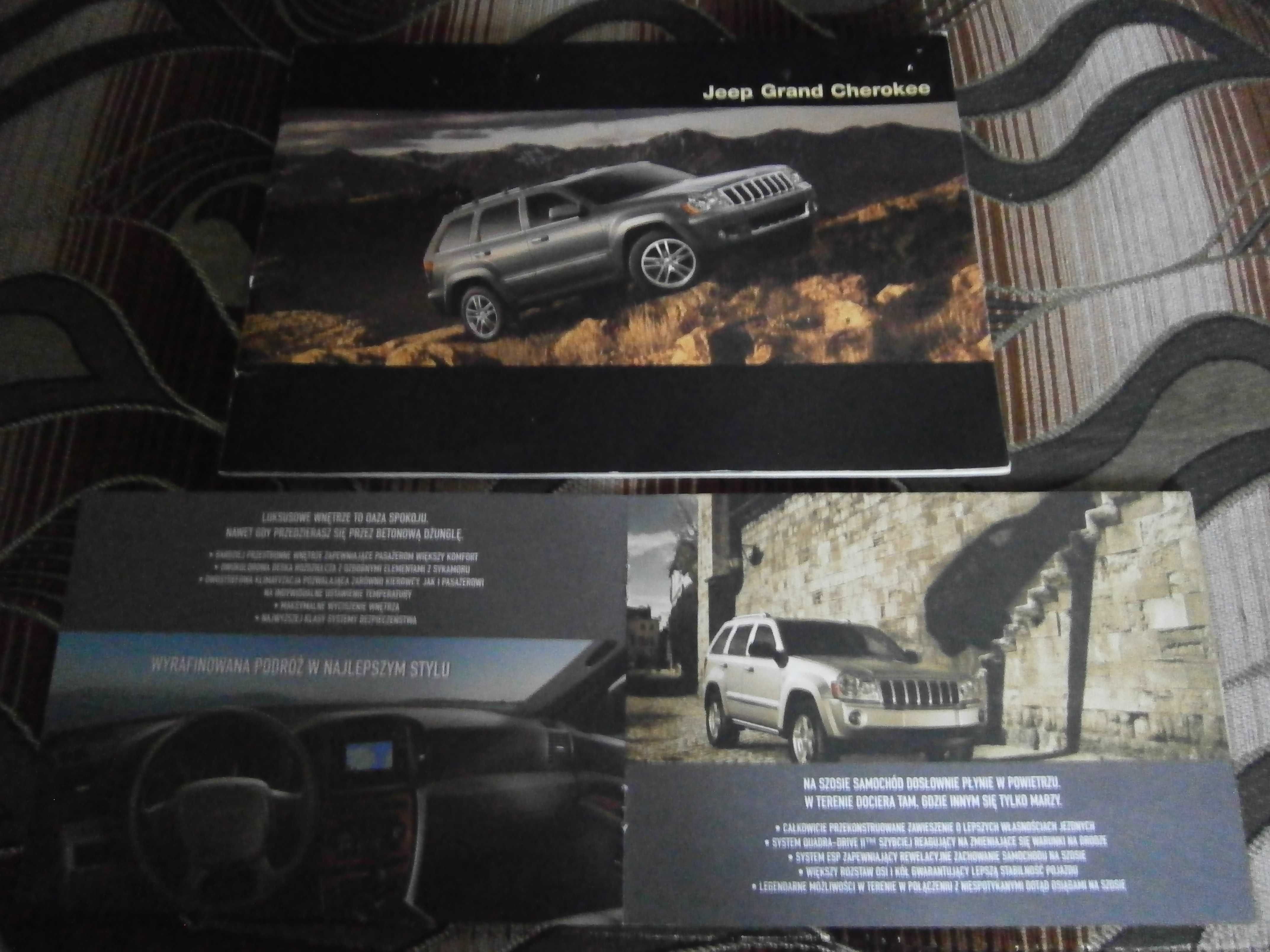 Folder prospekt Jeep Grand Cherokee WH