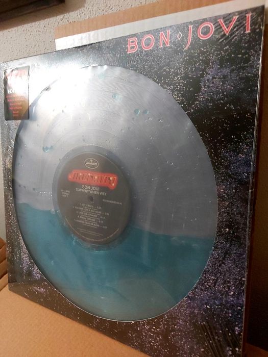 Bon Jovi Slippery when wet vinil edição limitada water filled