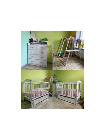 Ідеальна дитяча кімната (ліжко, комод, спортивний комплекс)