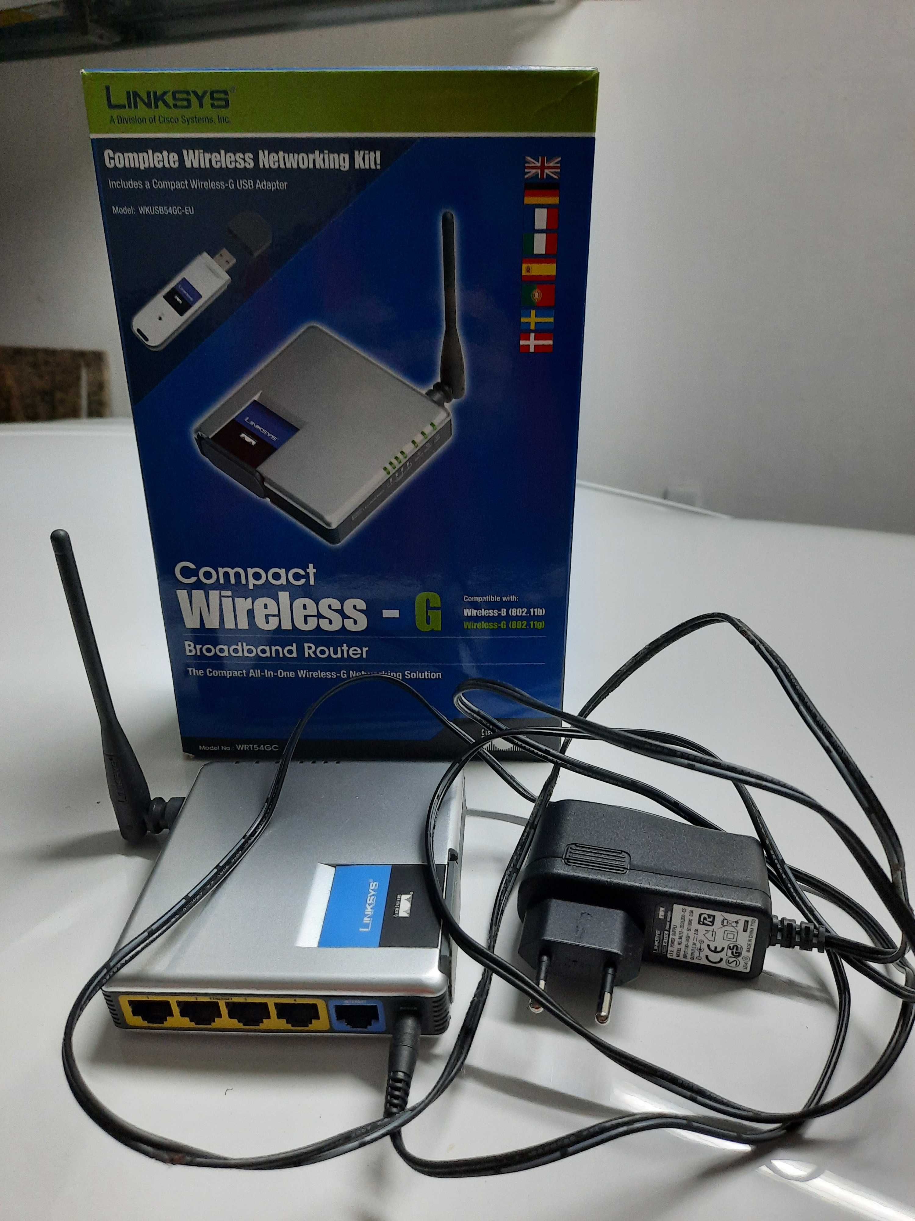 Router Linksys caly komplet