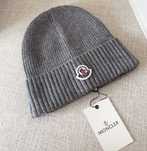 Czapka z wełny polar marki MONCLER, szara